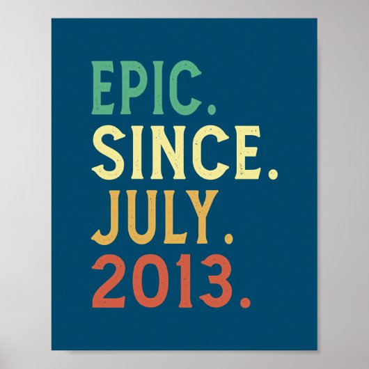 9 Jahre alte Geschenke Epic seit Juli 2013 9. Poster (Vorne)