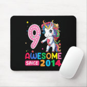 9 Jahre Alte Geschenke Girls Teens Flossing Einhor Mousepad (Mit Mouse)