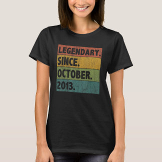 9 Jahre alte Legende seit Oktober 2013 9. Geburtst T-Shirt