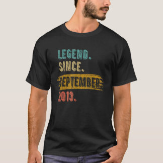 9 Jahre alte Legende seit September 2013 9. Geburt T-Shirt