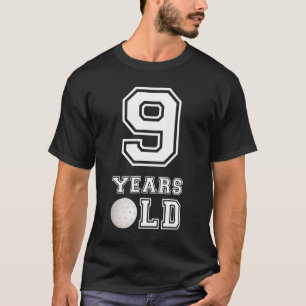 9 Jahre alter Golf Geburtstagskinder 9. Geburtstag T-Shirt