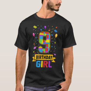9 Jahre altes Gebäude blockiert den 9. Geburtstags T-Shirt