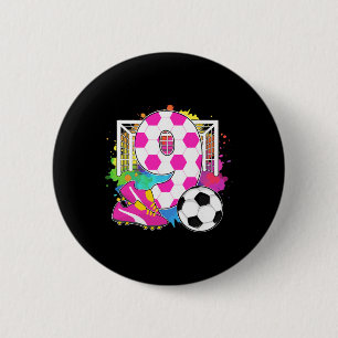 9 Jahre altes Geburtstagsmädchen 9. Geburtstag Fuß Button