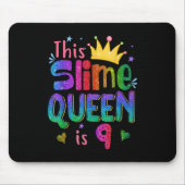 9 Jahre altes Geschenk Diese schlanke Königin ist Mousepad (Vorne)