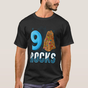 9 Jahre Altes Rock Klettern Geburtstagsparty 9. Ge T-Shirt