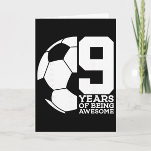 9 Jahre Awesome Fußball 9. Geburtstag _1 Karte