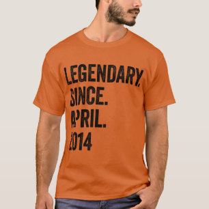 9 Jahre Legendär seit April 2014 9. Geburtstag T-Shirt