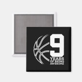 9 Jahre Phantastisch vom 9. Geburtstag Magnet (Vorderseite/Rückseite)