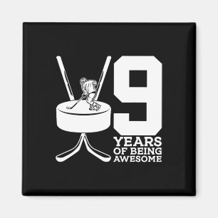 9 JAHRE PHANTASTISCHER EISHOCKEY 9. GEBURTstag Magnet