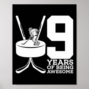 9 JAHRE PHANTASTISCHER EISHOCKEY 9. GEBURTstag Poster