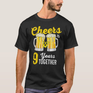 9 Jahre zusammen 9. Hochzeitstag T-Shirt