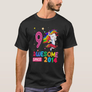 9-jährige Mädchen Teens Unicorn 9. Geburtstag T-Shirt
