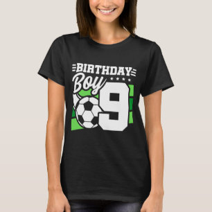 9-jähriger Fußballparty 9. Geburtstag Junge T-Shirt