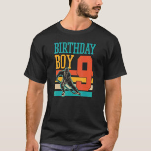 9-jähriges Eishockey Thema 9. Geburtstagsparty Su T-Shirt