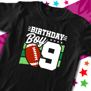 9-jähriges Party Thema 9. Geburtstag Junge T-Shirt