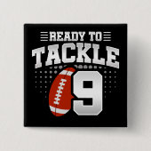 9-jähriges Tackball-Party Kinder 9. Geburtstag Button (Vorderseite)