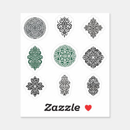9 keltische Designs-Cut Vinyl Sticker