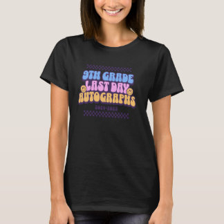 9. Klasse Letzte Schultags-Unterschriften Lehrer S T-Shirt