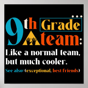 9. Klasse Team wie ein normales Team, aber viel Co Poster