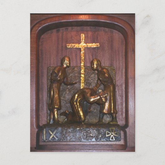 9. Kreuzstation Postkarte (Vorderseite)