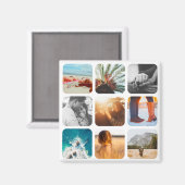 9 Kühlschrank für gerundete Rahmen in der Fotoplat Magnet (Vorderseite/Rückseite)