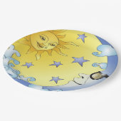 9" kundenspezifischer PapierTeller/Sun, Mond und Pappteller (Schrägansicht)