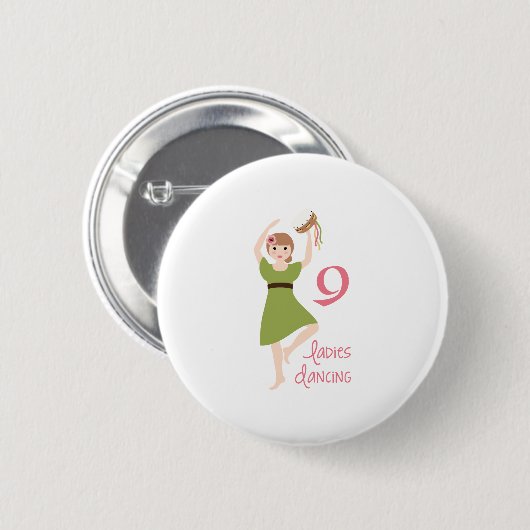 9 Ladys Dancing Button (Vorne & Hinten)