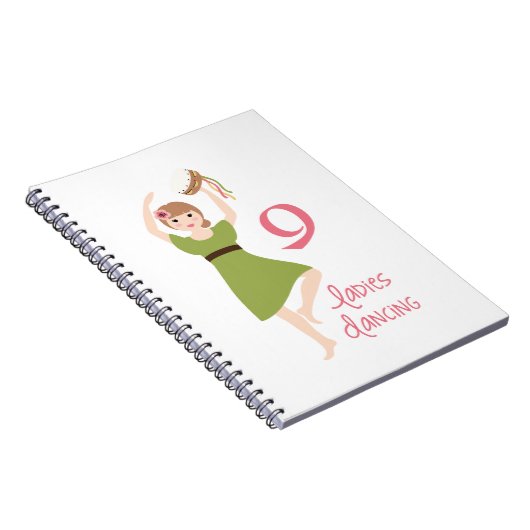 9 Ladys Dancing Notizblock (Rechte Seite)