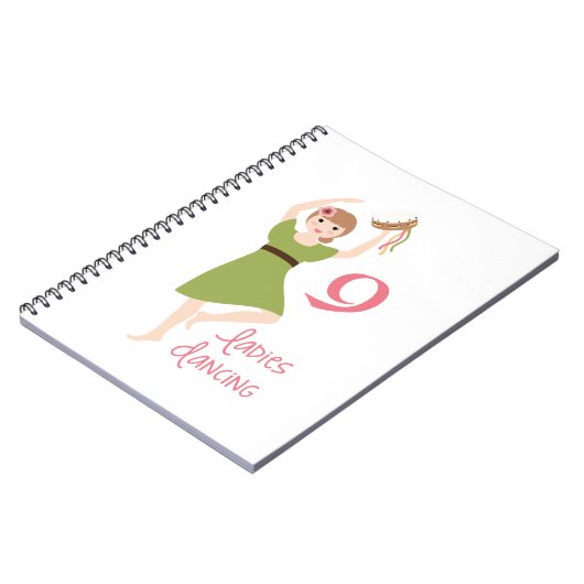 9 Ladys Dancing Notizblock (Linke Seite)