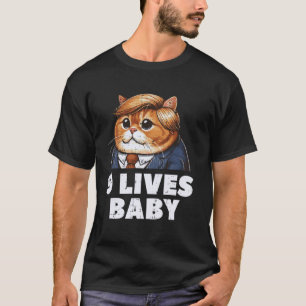 9 Leben Babykatze Lustiger Witz Humor Meme Männer T-Shirt