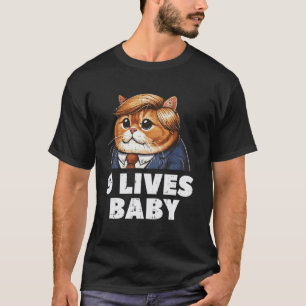 9 Leben Babykatze Lustiger Witz Humor Meme Männer T-Shirt