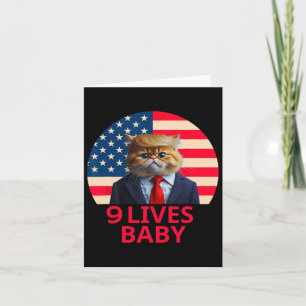 9 Leben Babykatze Trump 2024 Sieg Sieg Gewinner Tr Karte