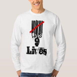 9 Leben langes Sleev T-Shirt