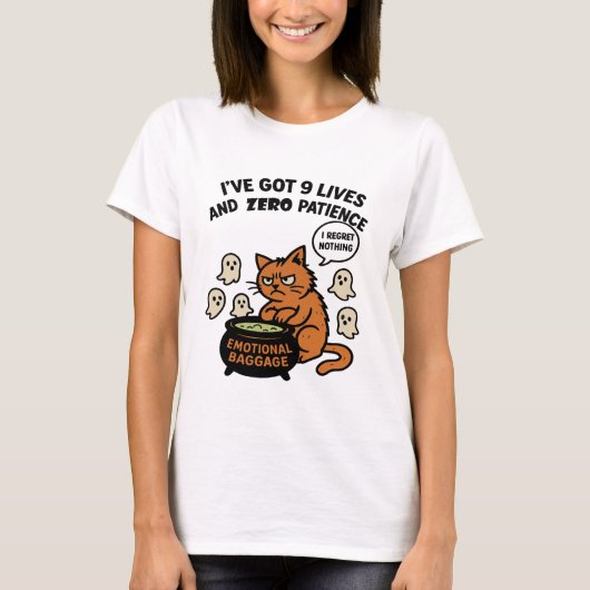 9 Leben T-Shirt (Vorderseite)