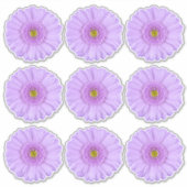 9 Lila Gerber Daisy Blume Kiss-Cut Stickers Aufkleber (Vorderseite)