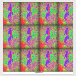 9 lila Hippie-Meerjungfrau Aufkleber
