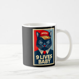 9 Lives Byby Niedlich Trump Cat Funny Trump 2024 P Kaffeetasse