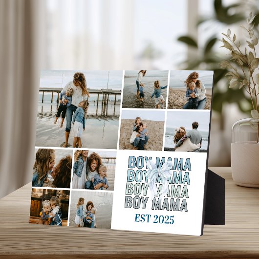 9 Mama-Collage mit individuellem Foto Fotoplatte