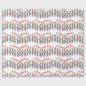 9 Milkers tanzen Ziege Weihnachtswrapping Paper Geschenkpapier (Flach)