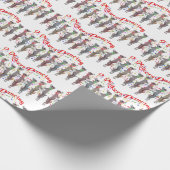 9 Milkers tanzen Ziege Weihnachtswrapping Paper Geschenkpapier (Ecke)
