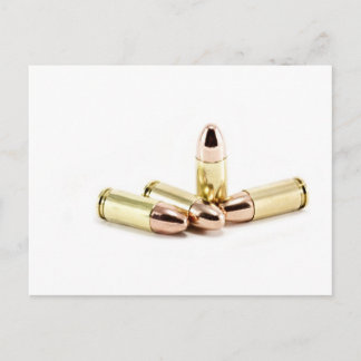 9 mm Kugeln Postkarte