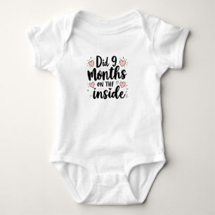 9 Monate auf der Innenseite Baby Strampler