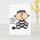 9 Monate im Inside Baby Gefangener Karte (Gelbe Blume)