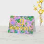 9 Monate Karte (Gelbe Blume)