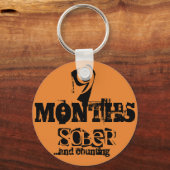 9 Monate Sobriety Schlüsselanhänger (Vorderseite)