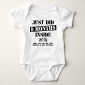 9 Months Inside Baby Strampler (Vorderseite)