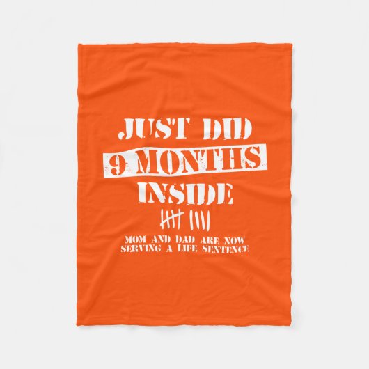 9 Months Inside Fleecedecke (Vorderseite)