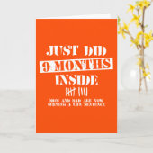 9 Months Inside Karte (Gelbe Blume)