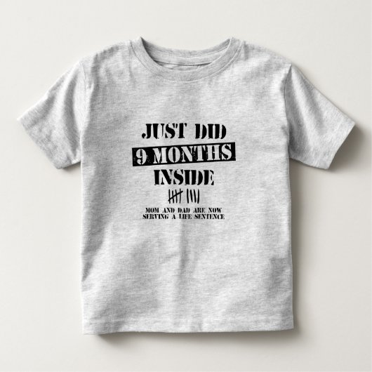 9 Months Inside Kleinkind T-shirt (Vorderseite)
