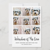9 Multi-Foto Weihnachten - Wunder seiner Liebe (Vorderseite)